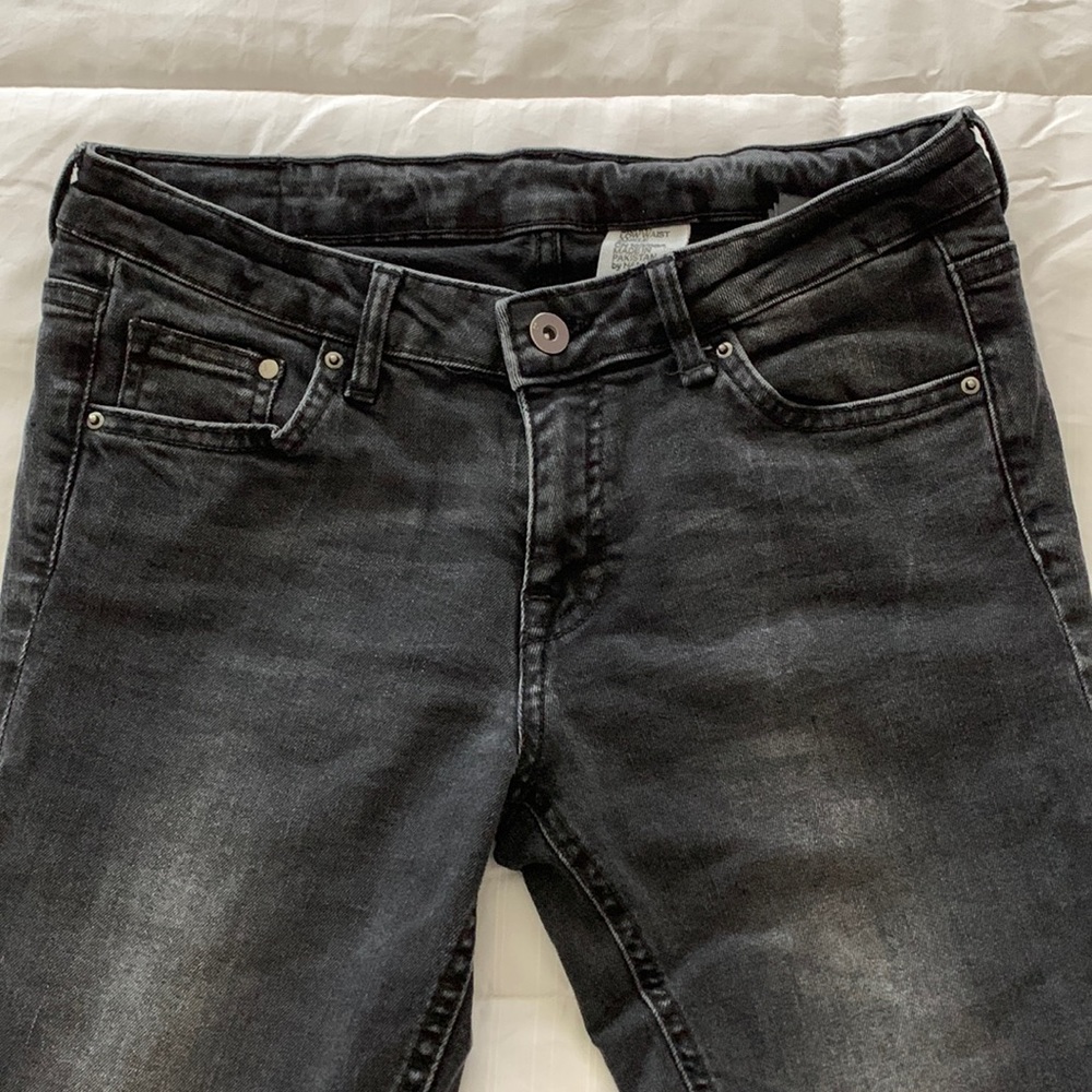 H&M Black “Motorcycle” Jeans with ankle zippers